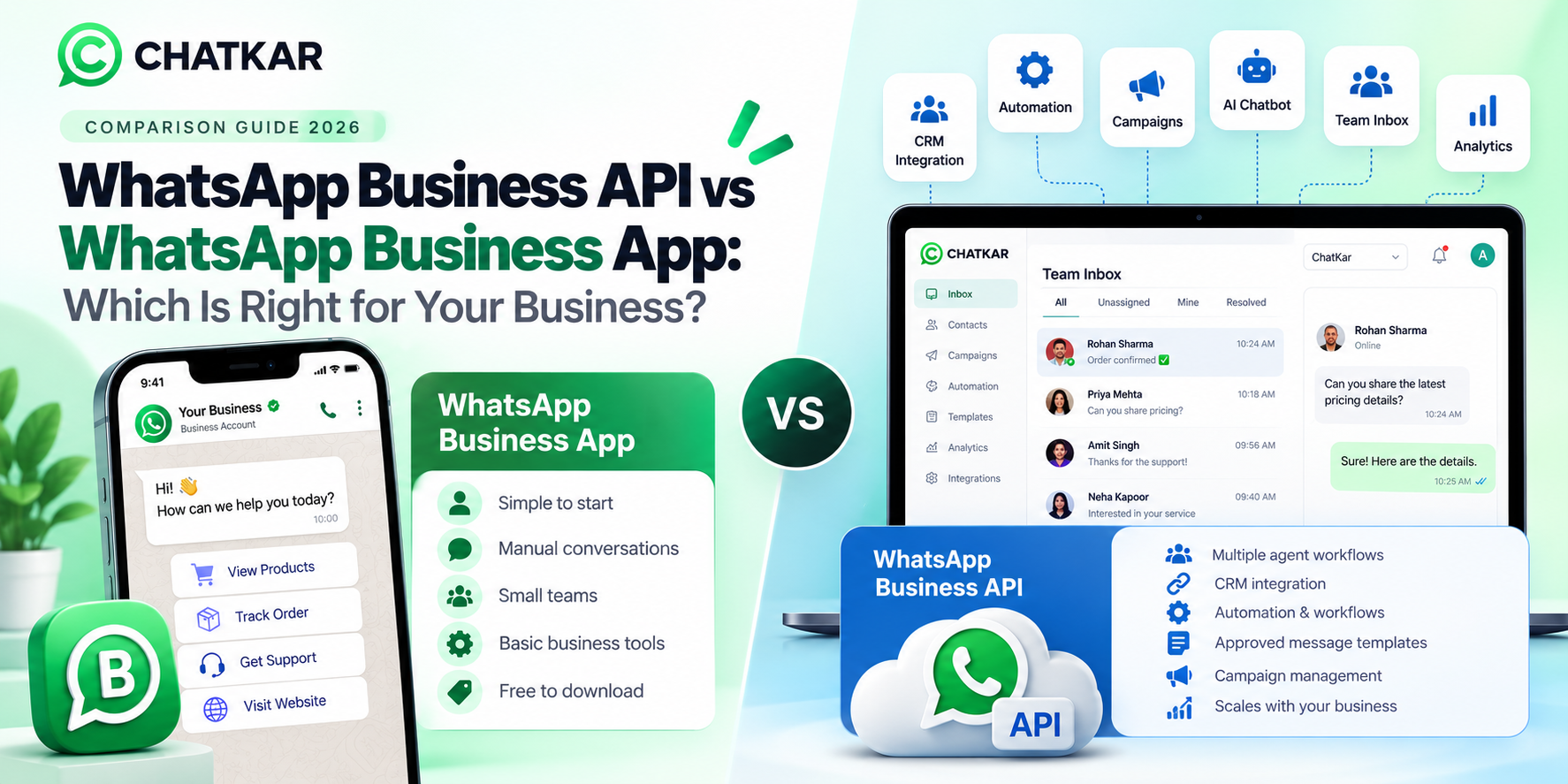 WhatsApp Business API vs WhatsApp Business App: Which Is Right for Your Business?