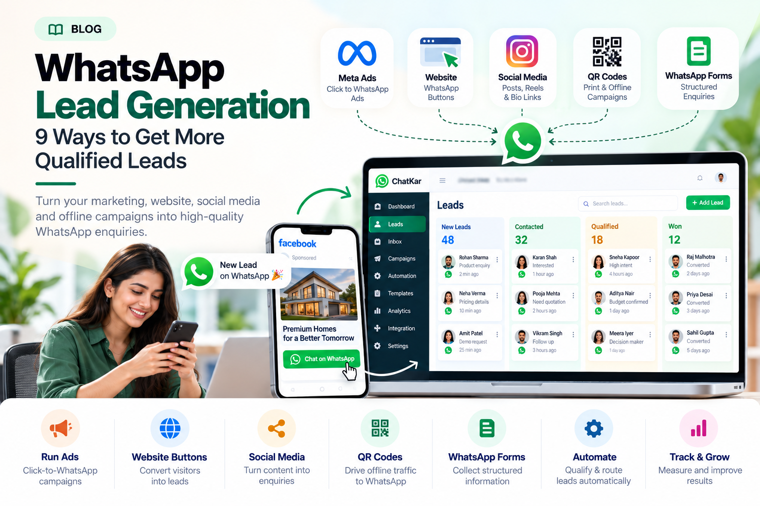 WhatsApp Lead Generation: 9 Ways to Get More Qualified Leads | ChatKar